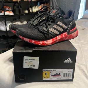 Ultra boost 20 red and pink hearts